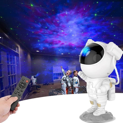 Cosmic Explorer Galaxy Projector - 360 Degree Rotating Astronaut with Remote Control