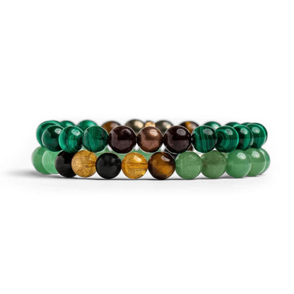 Tiger's eye & Green Aventurine Money Magnet Bracelet