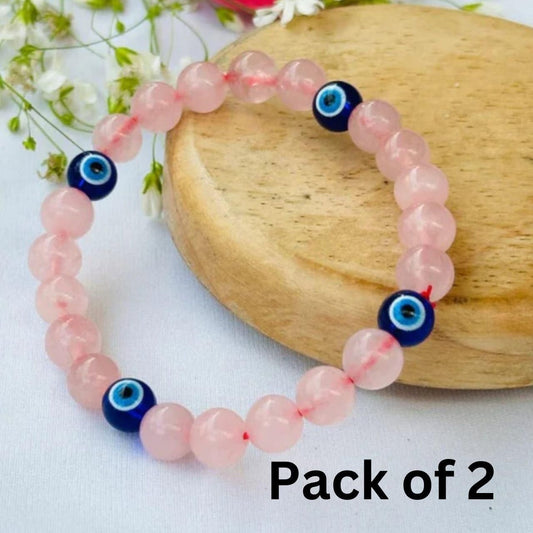 Love and Relationship Bracelet (Rose Quartz) - Pack of 2