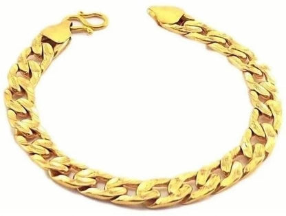 Men's Gold Cuban Chain Bracelet