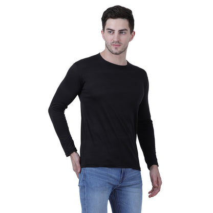 Men's Stylish Cotton Round Neck Full Sleeve T-Shirts (Set of 3)