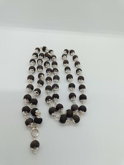 Ebony Wood Prayer Beads Necklace