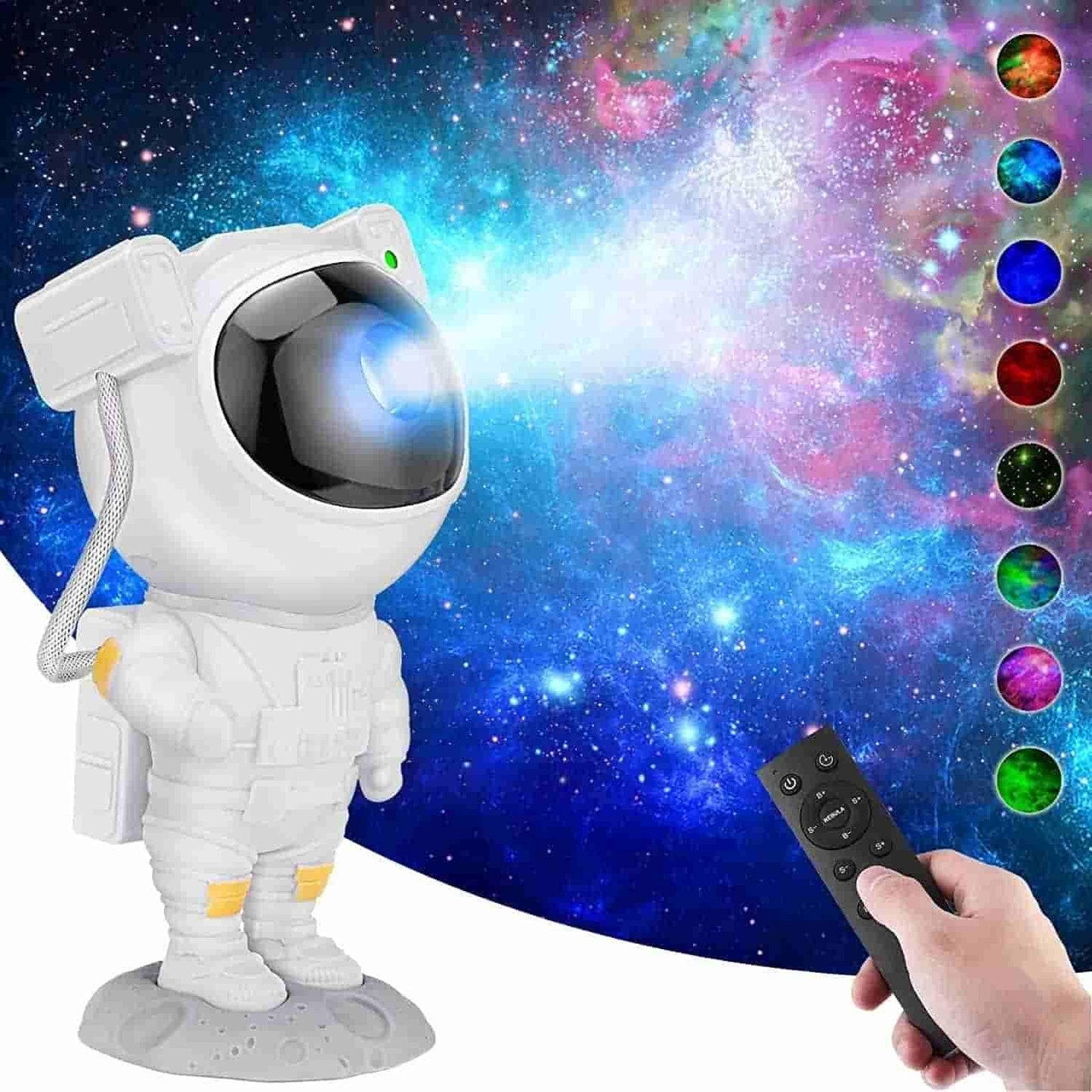 Cosmic Explorer Galaxy Projector - 360 Degree Rotating Astronaut with Remote Control