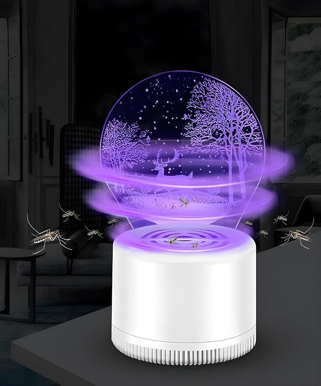 3D UV Light Mosquito Control Lamp - Radiation-Free Insect Trap for Home & Office