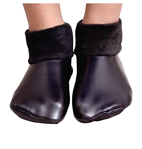 Cozy Winter Faux Leather Socks for Women - Thick & Warm (Single Pair)