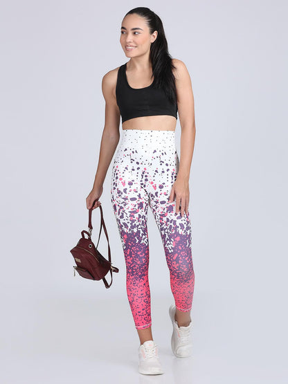 Multicolor Graphic Print 4-Way Stretch Leggings for Women