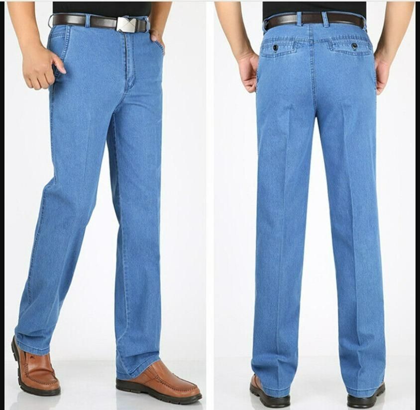 Men's Dark Blue Solid Denim Jeans for Casual Wear