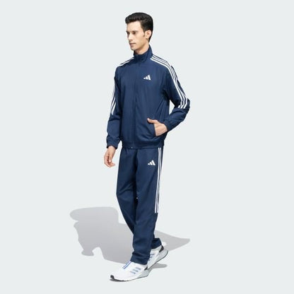 Men's Full Sleeve Zip-Up 4-Way Stretch Track Suit with Side Stripes