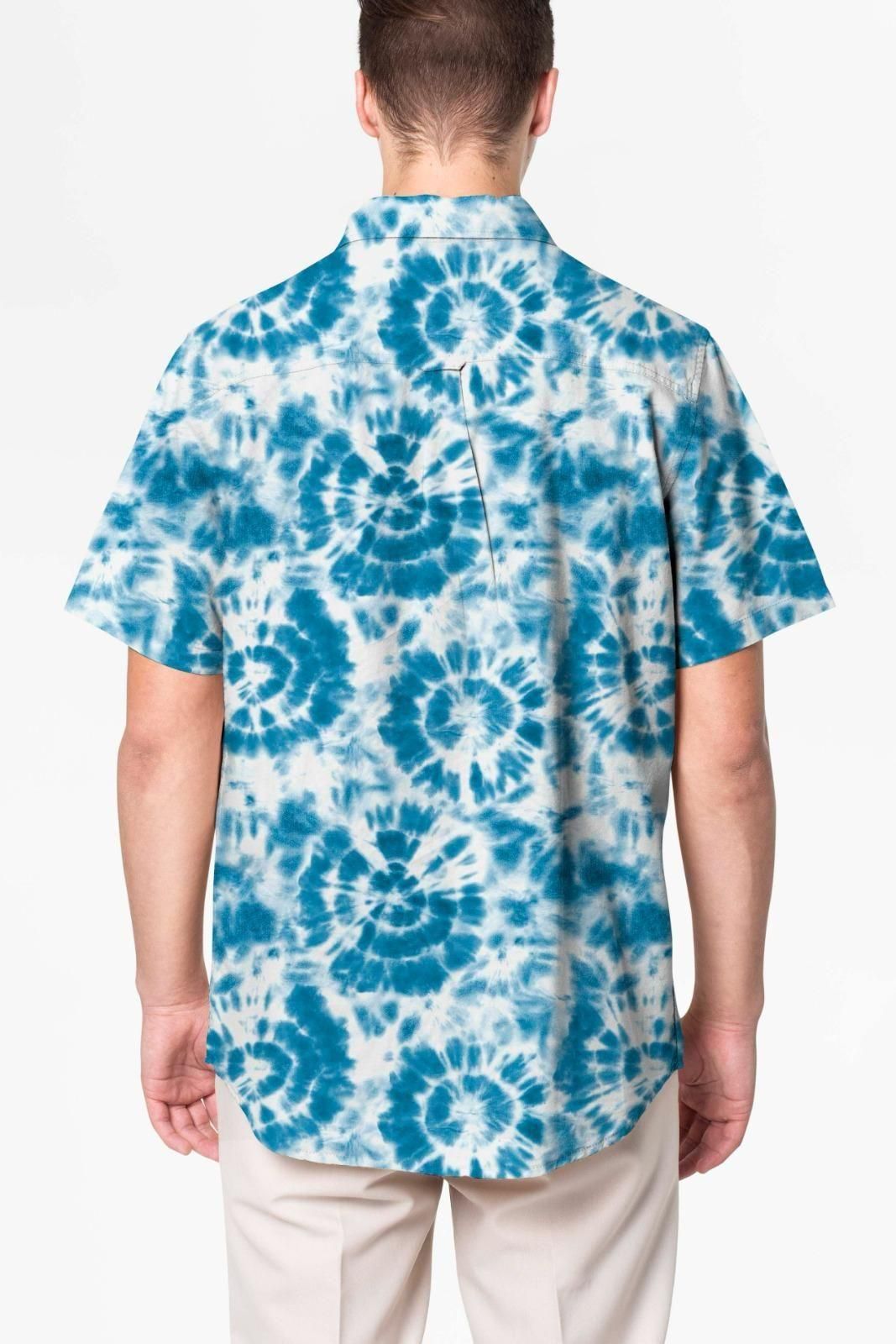 Men's Tie & Dye Casual Cotton Shirt