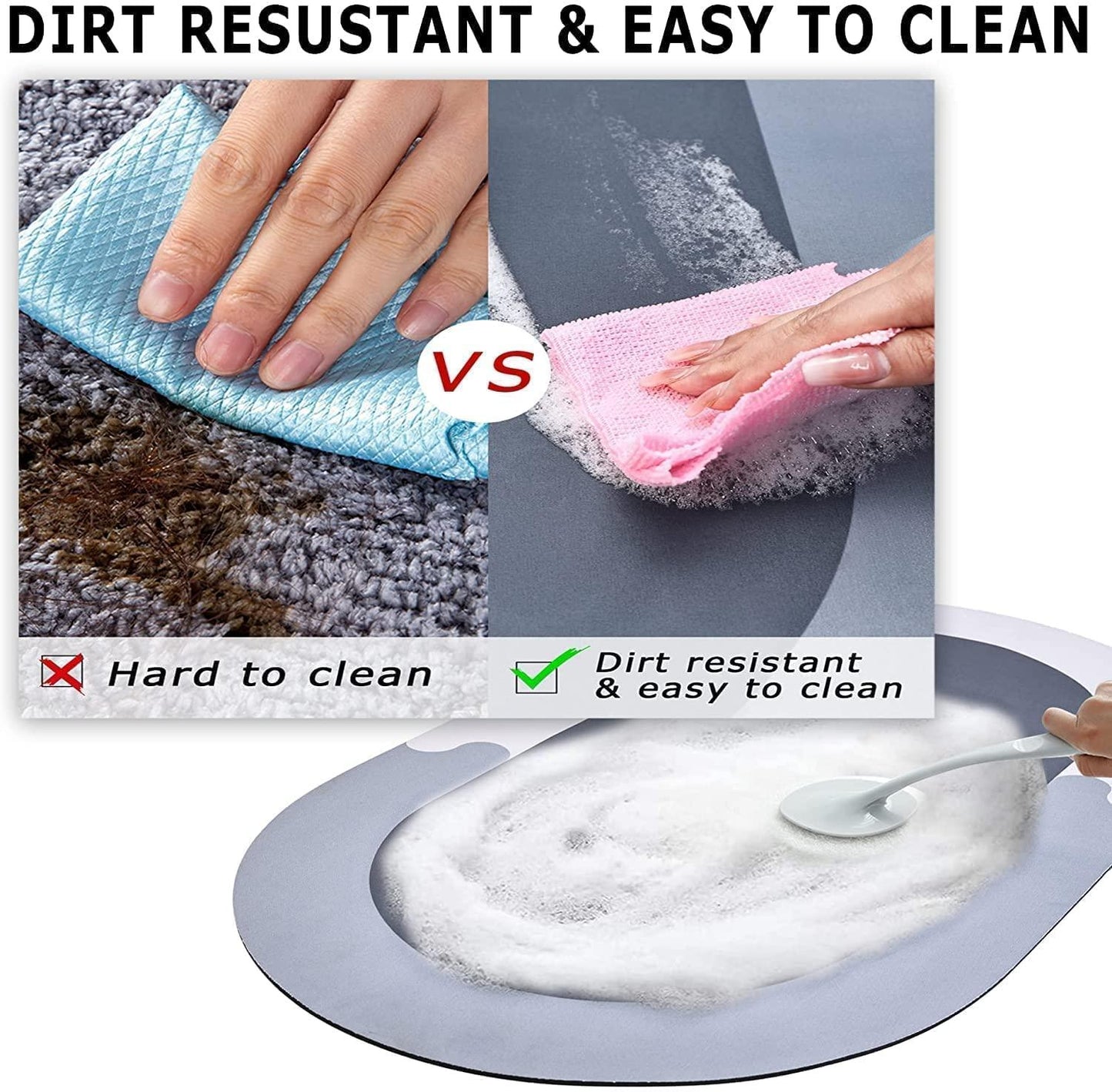 Ultra-Absorbent Quick-Dry Bathroom Floor Mat