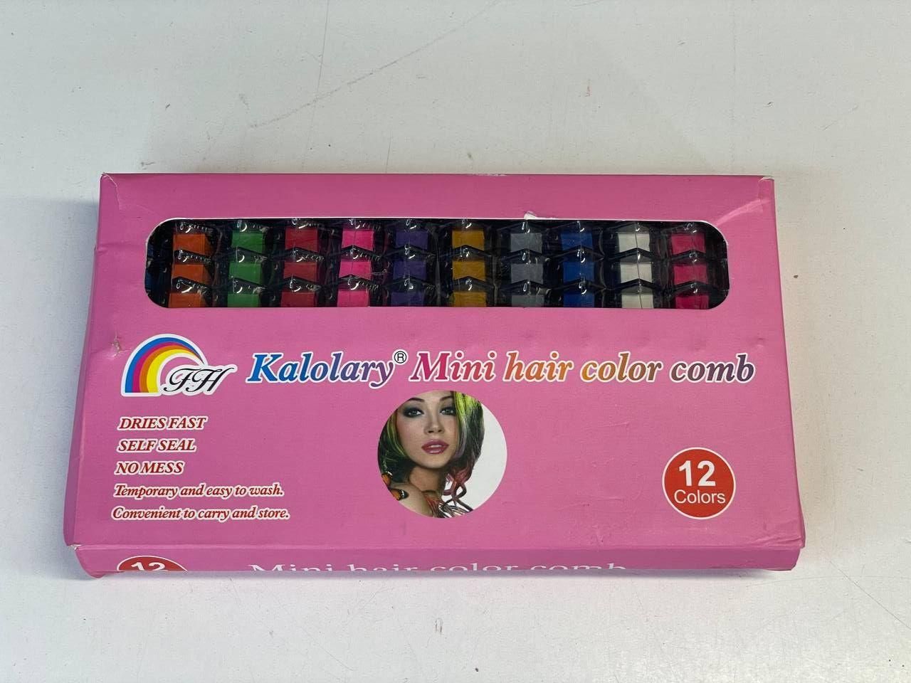 Multicolor Hair Chalk Comb Set - 12 Piece Collection