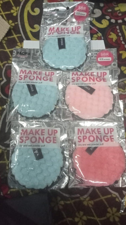 Eco-Friendly Reusable Microfiber Makeup Removal Sponges (Set of 3)