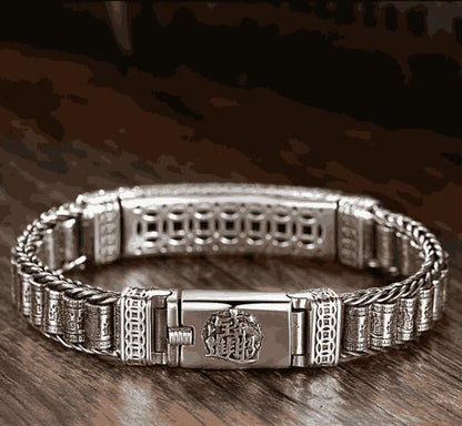 Men's Cuff Charm Bracelet - Unique Personality Jewelry