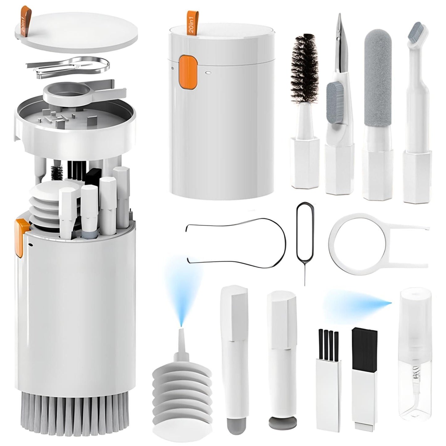 Multifunctional 20-in-1 Electronic Cleaning Toolkit