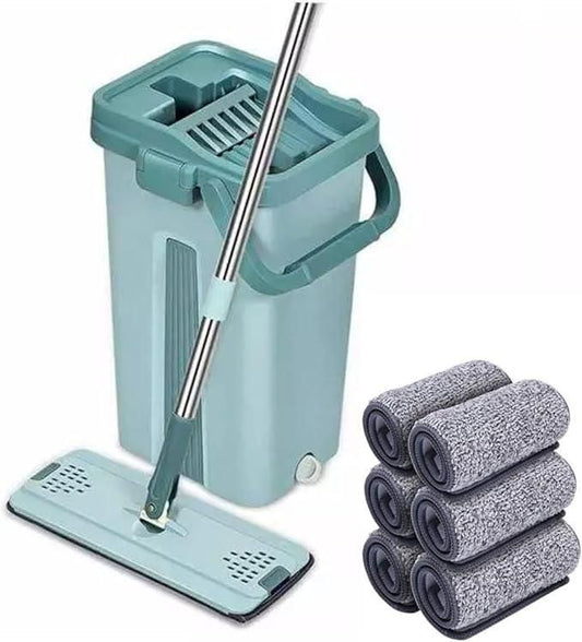 Dual Chamber Floor Cleaning Mop and Bucket Set