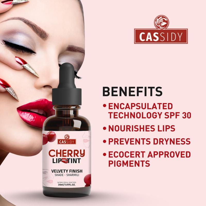 CASSIDY Long-Lasting Cherry Lip Tint Duo - 30 ml Each