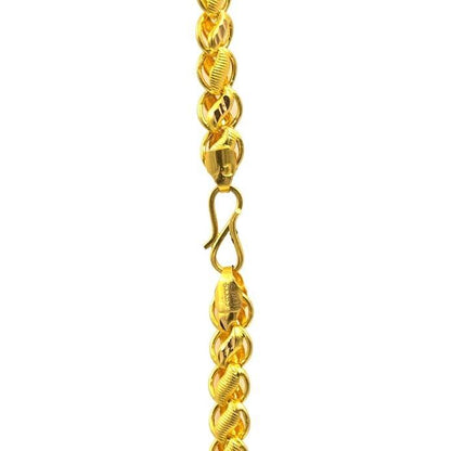 Stylish Gold Plated Brass Chain for Men