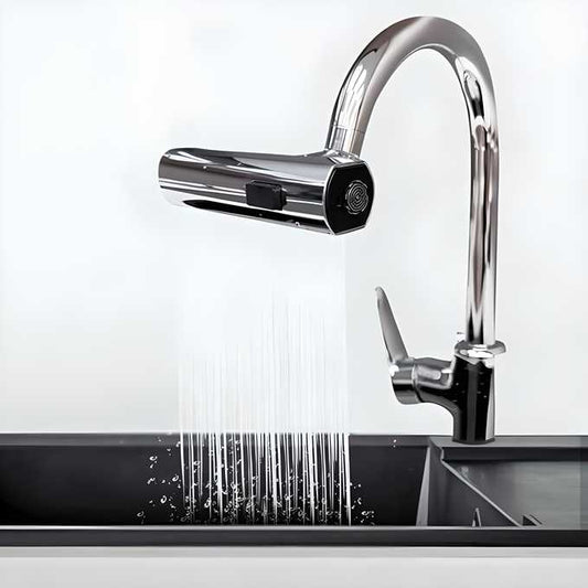 Versatile 3-in-1 Touch Control Kitchen Faucet with 360° Waterfall Feature and Extender