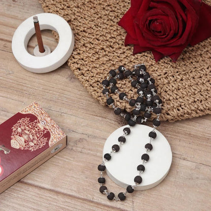 Ebony Wood Prayer Beads Necklace