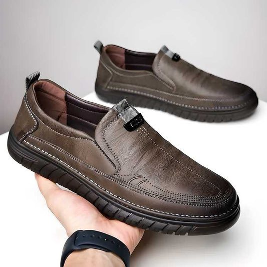 Stylish Brown Lace-Up Casual Footwear for Men