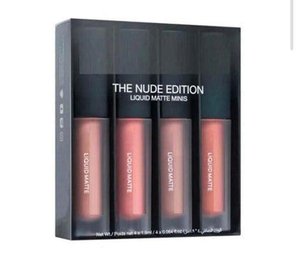 Nude Red Edition Liquid Lipstick Collection - 4 Versatile Shades (16ml)