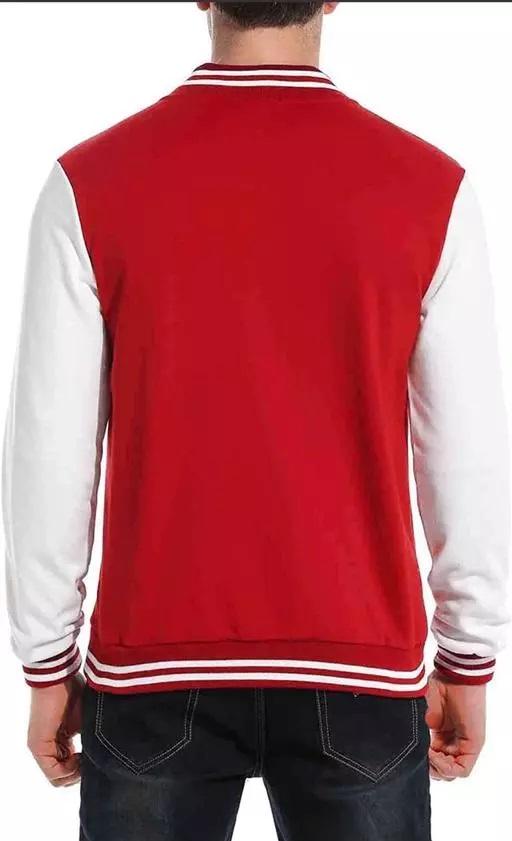 Men's Red Cotton Full Sleeve Jacket