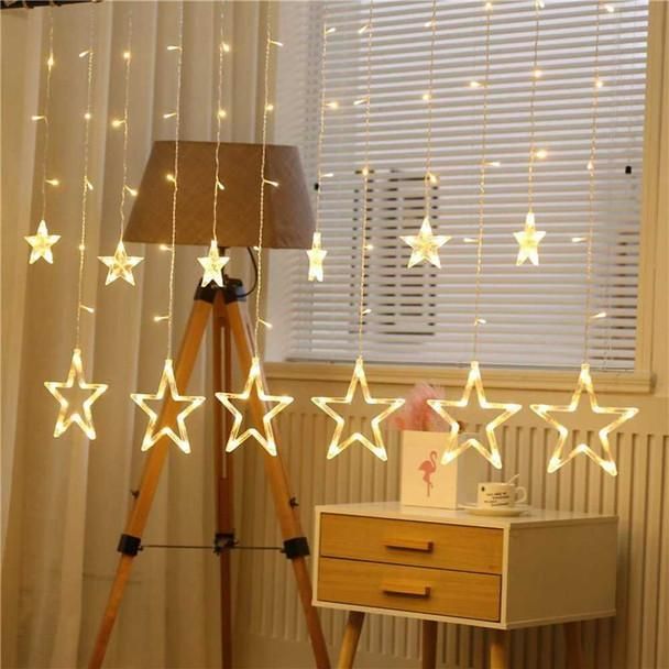 Gold Star & Curtain Decorative LED Lights for Home and Party Décor