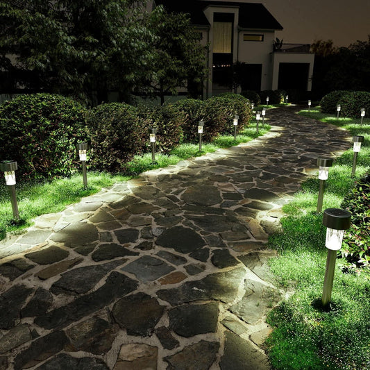 Outdoor Solar LED Pathway Lights (Set of 2)