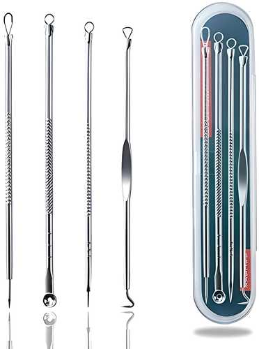 4-Piece Stainless Steel Blackhead Removal Tool Kit