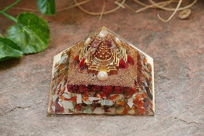 Shri Yantra Pyramid with Rudraksha - Originate Design