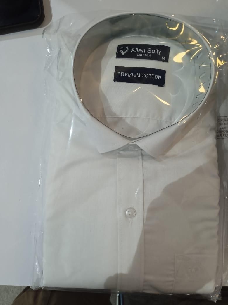 Men's Classic White Cotton Formal Shirt (Single Pack)