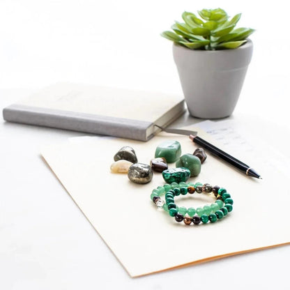 Tiger's eye & Green Aventurine Money Magnet Bracelet