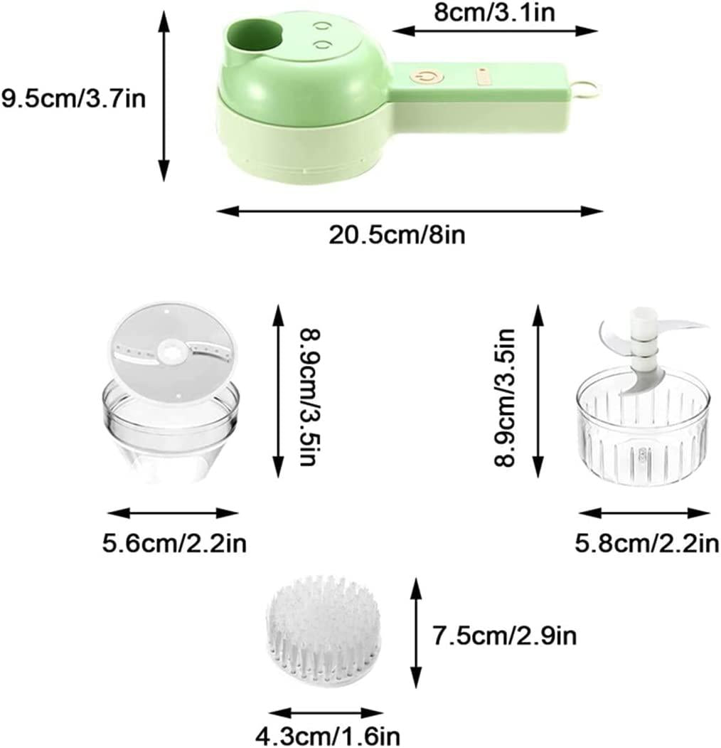 Multifunctional Wireless Electric Food Chopper and Vegetable Cutter Set