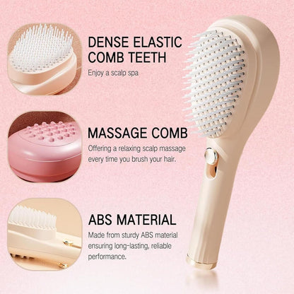 Retractable Bristle Scalp Massager Comb