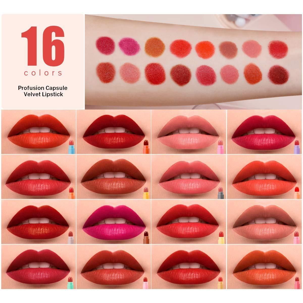 16-Piece Mini Matte Lipstick Collection